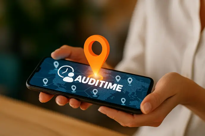 Geolocalización y verificación de fichajes en Auditime